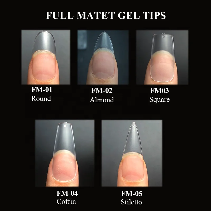 Собственная Марка Типсы для салона гелевые ногтей полное покрытие