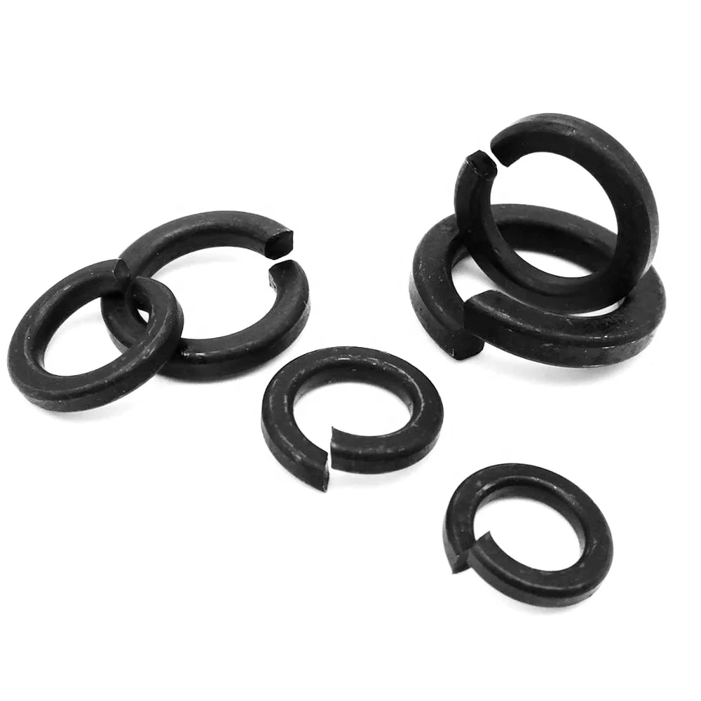 M2 M2.5 M3 M3.5 M4 M5 M6 M8 M10 M12 M14 M16 M18 M20M24 Black Grade 8.8 Steel DIN127 GB93 Spring Washer Split Lock Elastic Gasket
