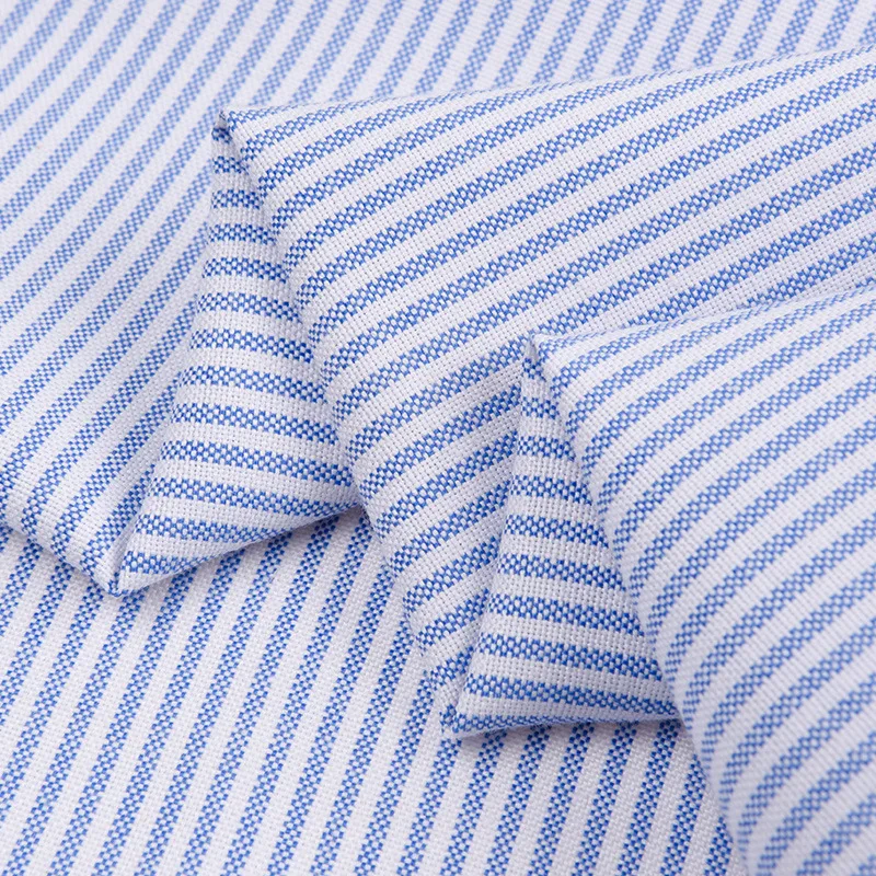 Available from stock TC oxford plaid fabric polyester-cotton yarn-dyed oxford plaid garment fabric  strip fabric