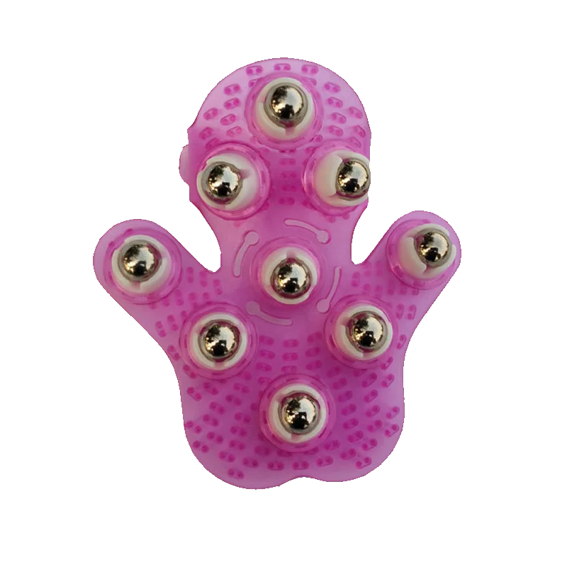 9 Steel Ball Rolling Massager ,Held Hand Massager,Palm Shaped Roller Ball Massager