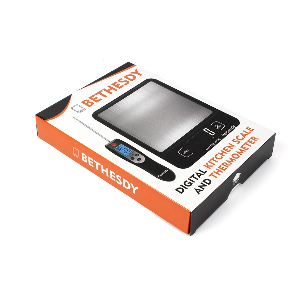 Custom Design Printed Household Electronics Packing Hardness Corrugated Digital Kitchen Scale Packaging Paper Box