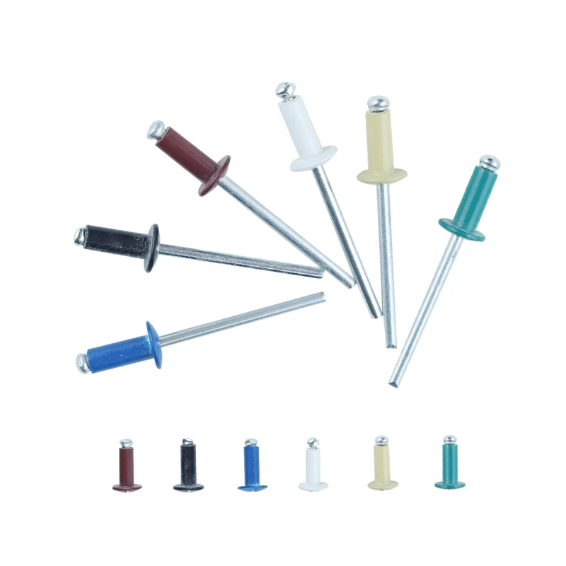 Китайское производство, алюминиевая сталь и магниевый сплав, цветной тип, открытая головка, структурные заклепки
