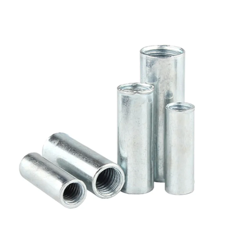 Round Coupling Nut M8 M6 M10 M5 m22 M4 1/4 Inch Customization Iron Long Round Connector Nuts