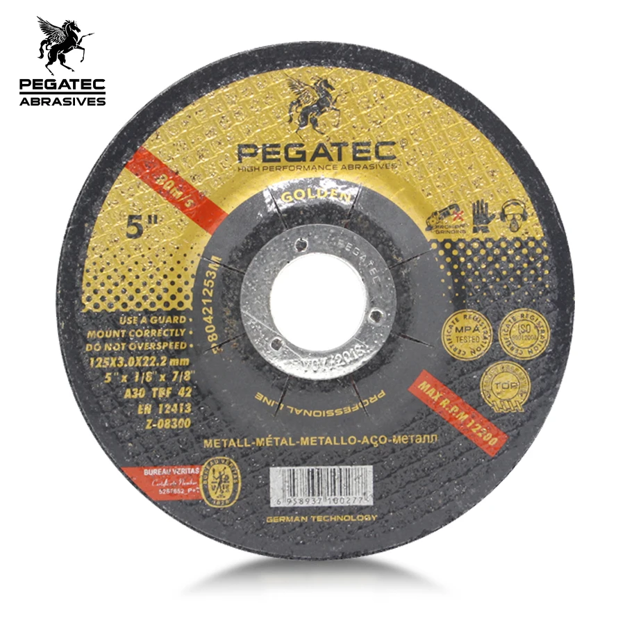 125x3x22mm MPA EN12413 T42 metal cutting wheels for steel and inox