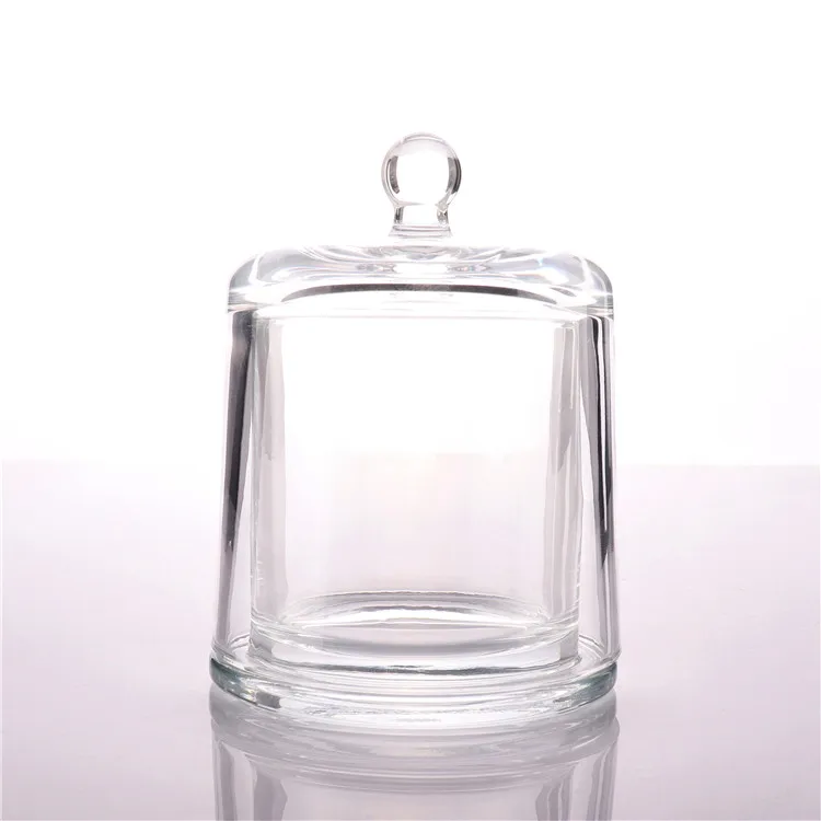 
BOYE Wholesale Luxury Home Decoration Empty Candle Glass Jar With Dome Lid 