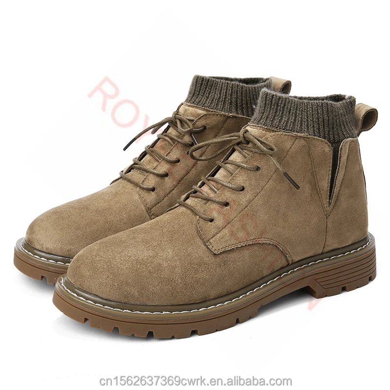 Hot sale dropship men casual shoes for mens shoes luxury brand high quality men loafers black boots winter boots brown Shoes