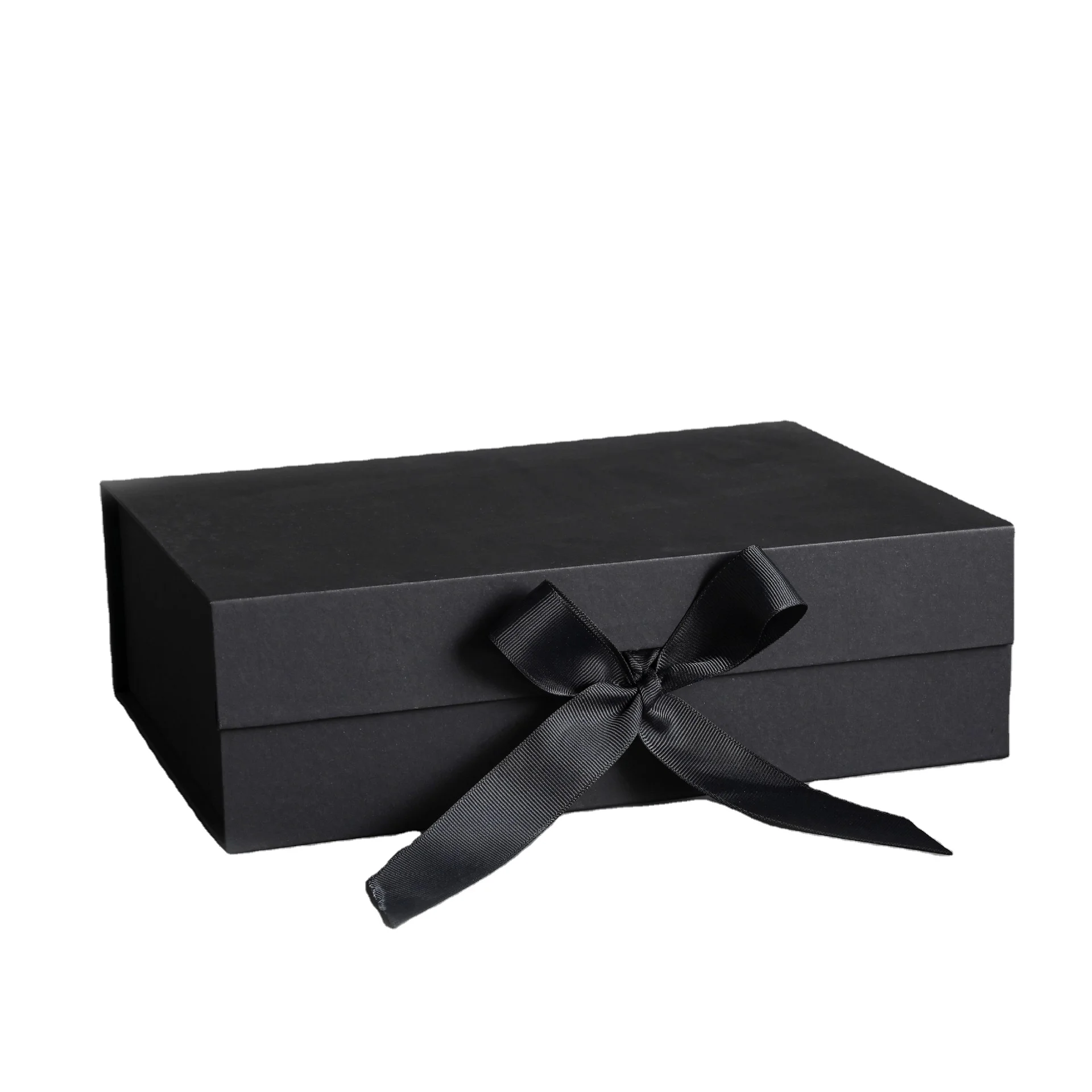 Ready To Ship Magnet Lid Magnetic Packaging Luxury Gift Box with Ribbon Handle Bow