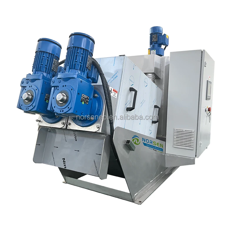 Многодисковый осушитель осадка, масляный осушитель осадка, винтовой фильтр-пресс