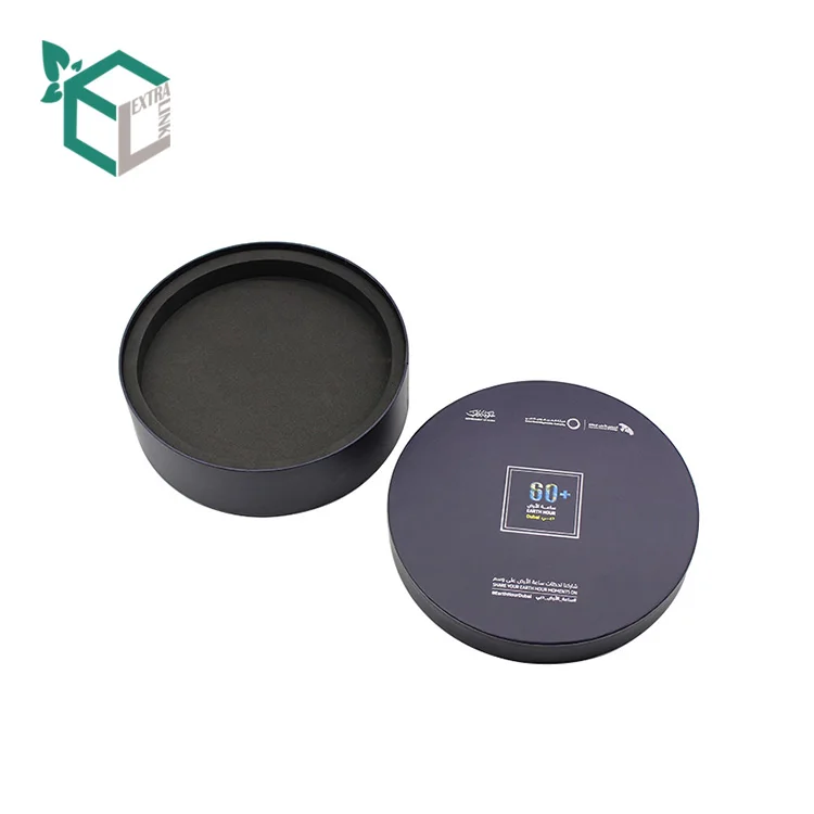Official Cooperation Packing Hot Stamping Logo Luxury Cylinder Boxes Tube Round Paper Packaging Dubai Gift Box