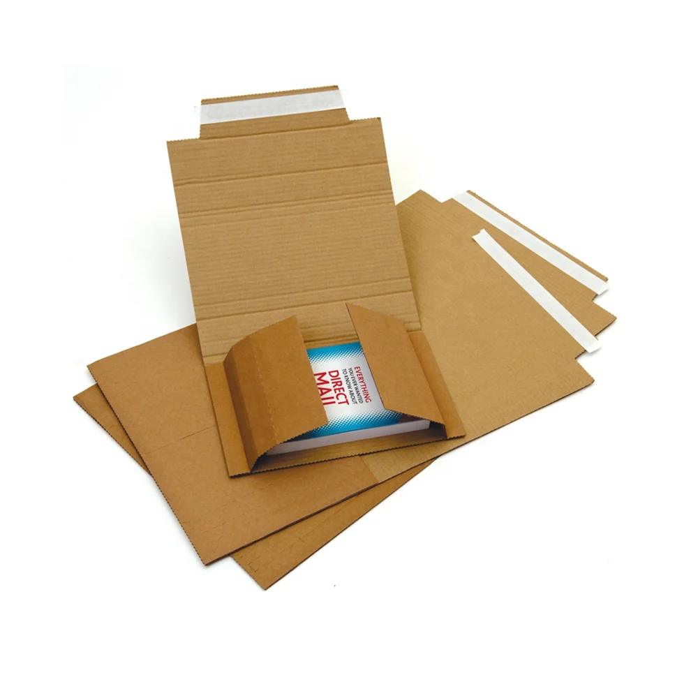 Custom CD book shipping boxes Easy-Fold Mailers Cardboard protecting Boxes