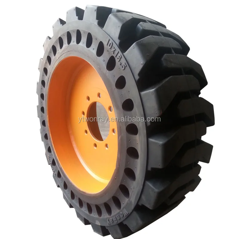 Garbage Disposal Handler Wheel Loader OTR 17.5x25 10x16.5 Skid Steer Solid Tire for Bobcat