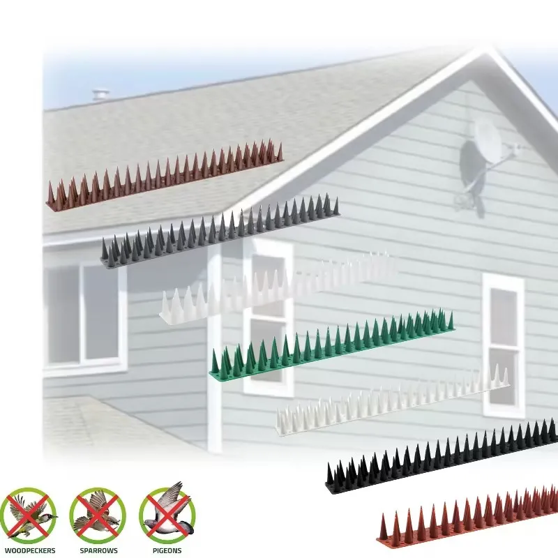 Anti Climb Deterrent Outdoor Plastic Bird Prevention Spikes Bird Scare Spikes Bird Control Spikes