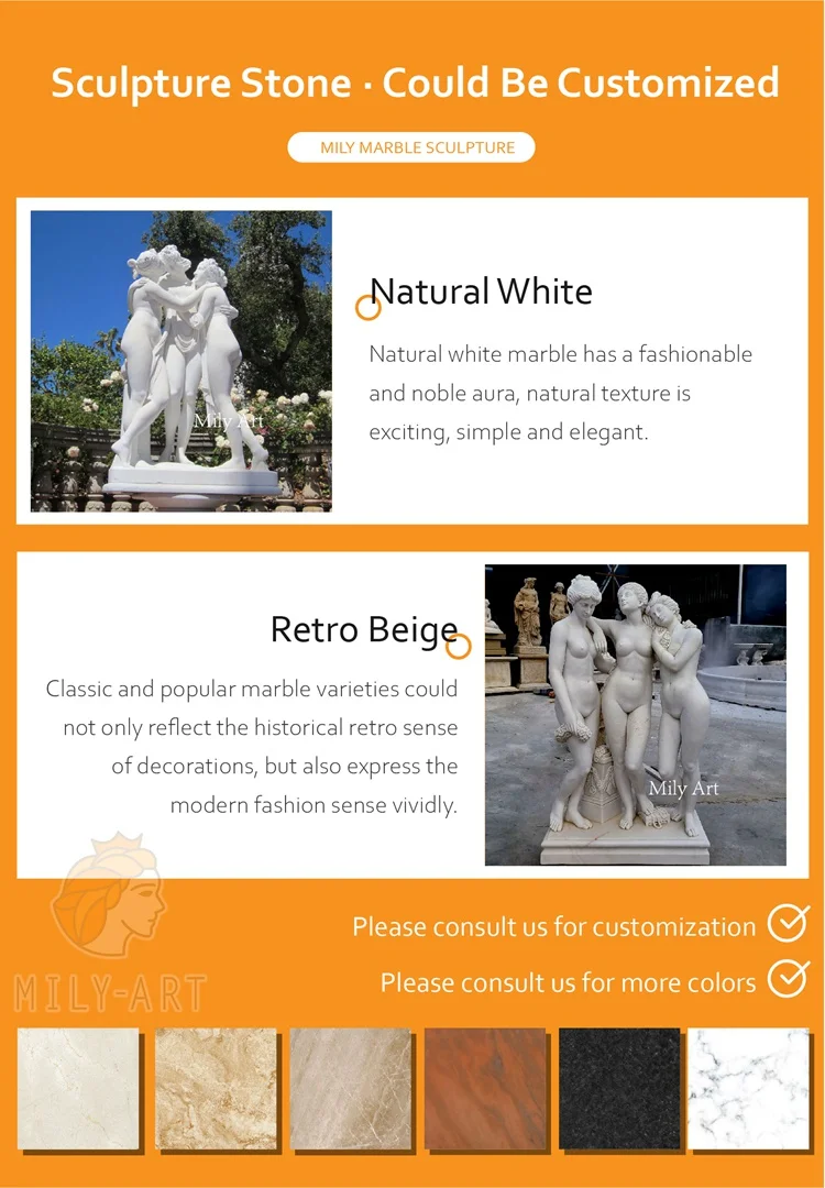 Marble Three Beauty Statue