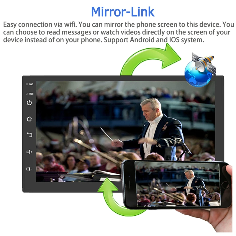 
2 Din Android 9.1 Car Radio Multimedia Video Player For Audio Navigation GPS Head Unit MT/AT 