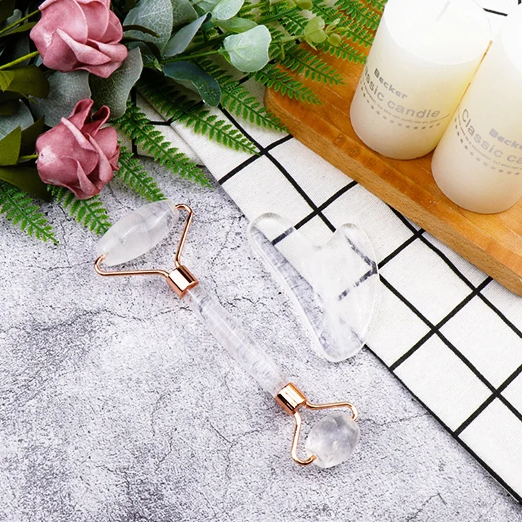 
Hot Selling OEM Private Label High Quality Therapy Stone Nephrite Anti Aging Natural Guasha Jade Crystal Face Roller 