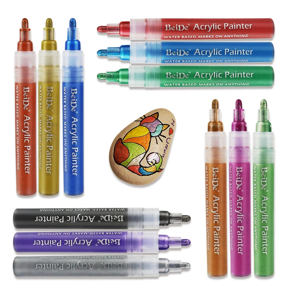 Premium professional ceramic water based  acrylic paint marker pens