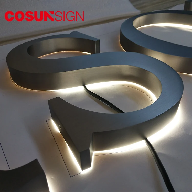 Cosun logo letter outdoor large corporate letters aluminium letters