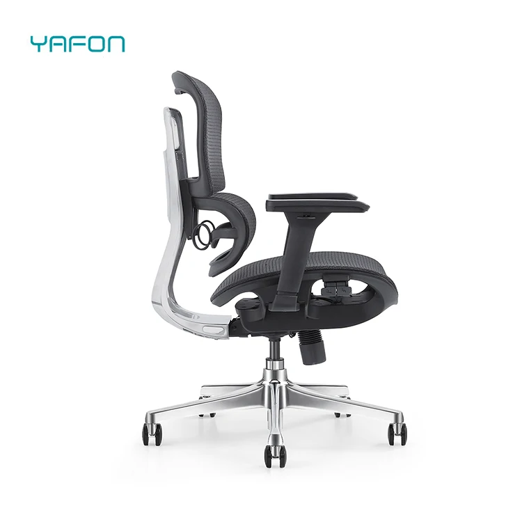 Ergonomic Modern Office Chair with Adjustable Lumbar Support Mesh Lift Style Fabric Design