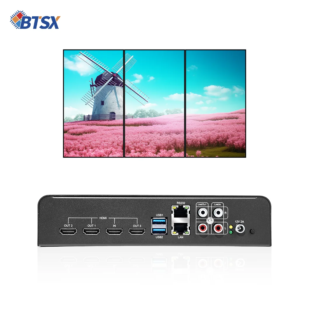 Bitvisus HDMI 1x3 1x2 RS232 64GB Artistic Video Wall Creative Video Wall Controller