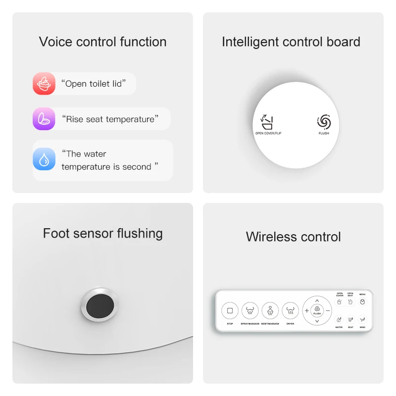 New Design Dual Flushing One-piece Ceramic Toilet Ceramic Bathroom Wc Toilet Smart Japanese Toilet Wc