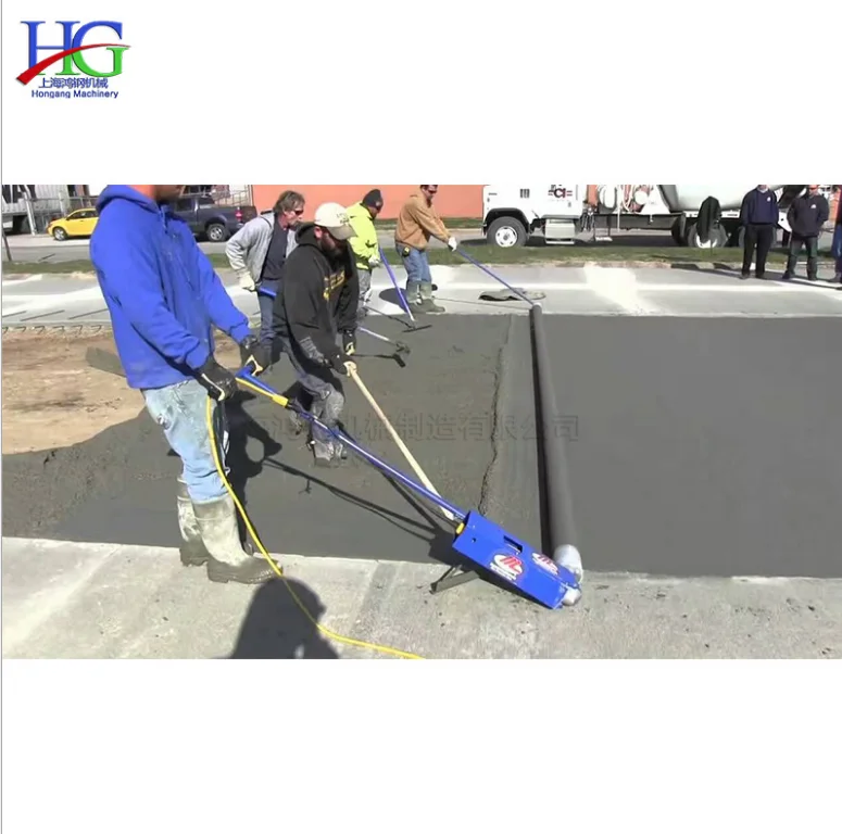 Road construction machinery electric concrete roller screed cement paver leveling machine for sale