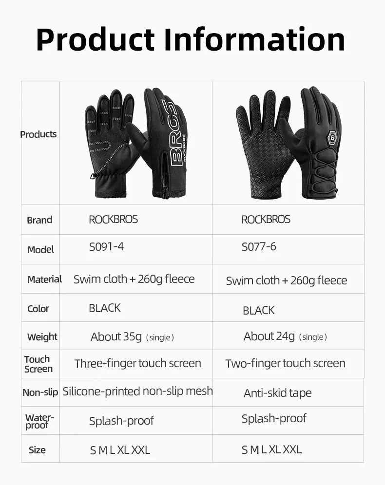 Touch screen Custom Anti Slip Silicone Gel Winter Thermal Warm Fleece Lining Running Bike Cycling Gloves