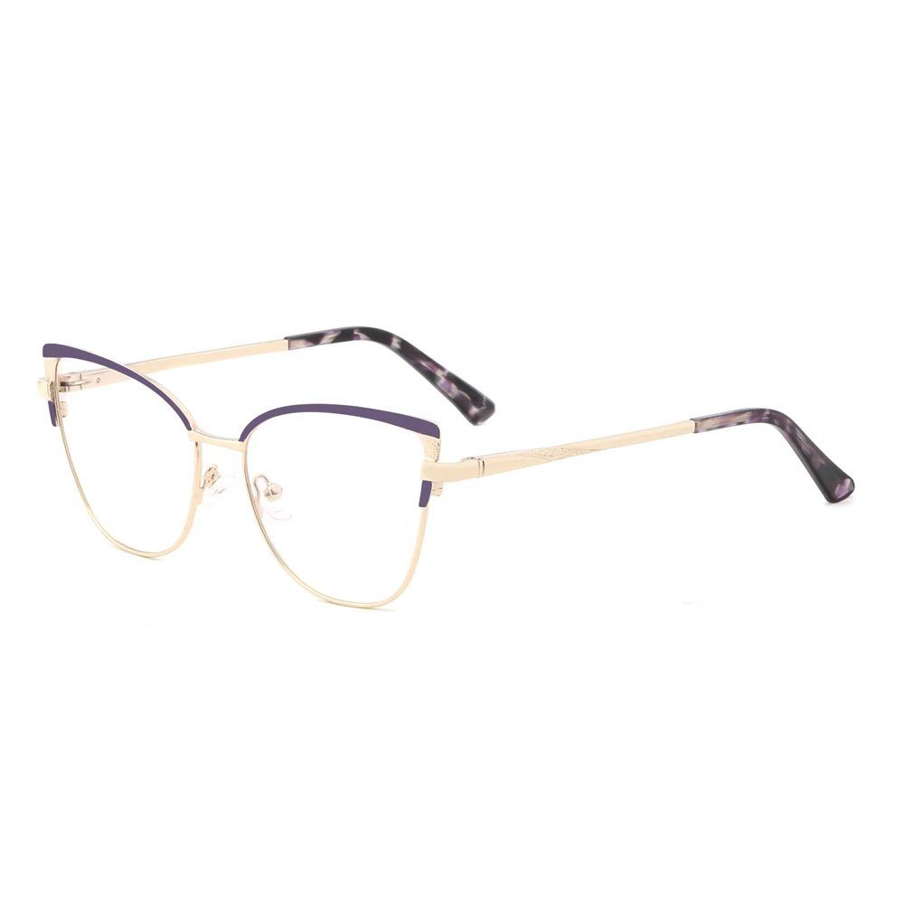 Retro Optical Metal Frames Durable Cat Eye Eyewear South America Market Popular