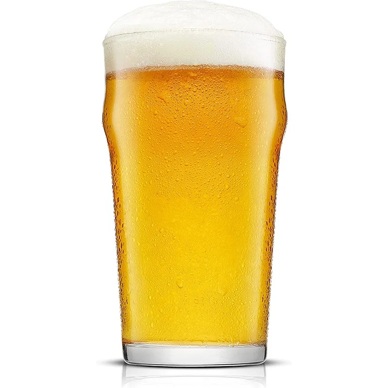 19oz Large Beer Pint Glasses Set Glass Drinking Beer Cup for Guinness, Stout