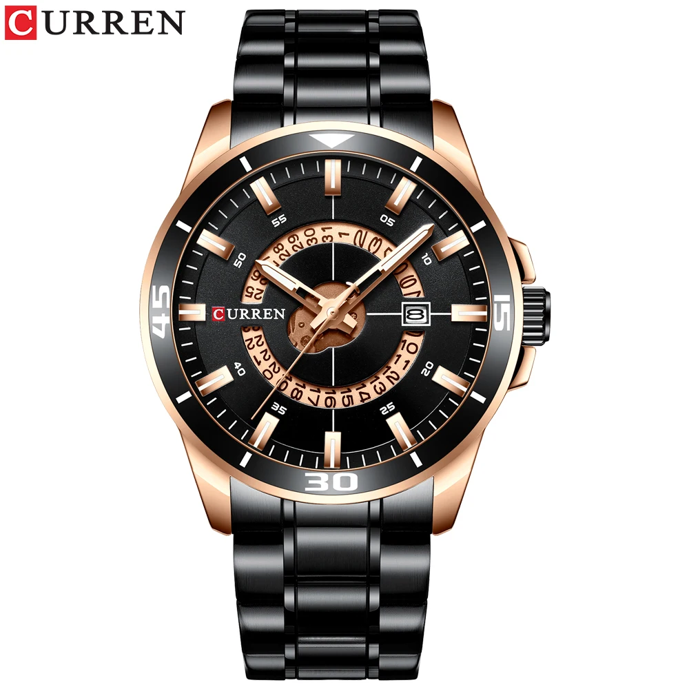 CURREN 8359 хорошие продажи лучшие модные дешевые мужские кварцевые часы для наручных часов с хронографом браслет из нержавеющей стали распродажа