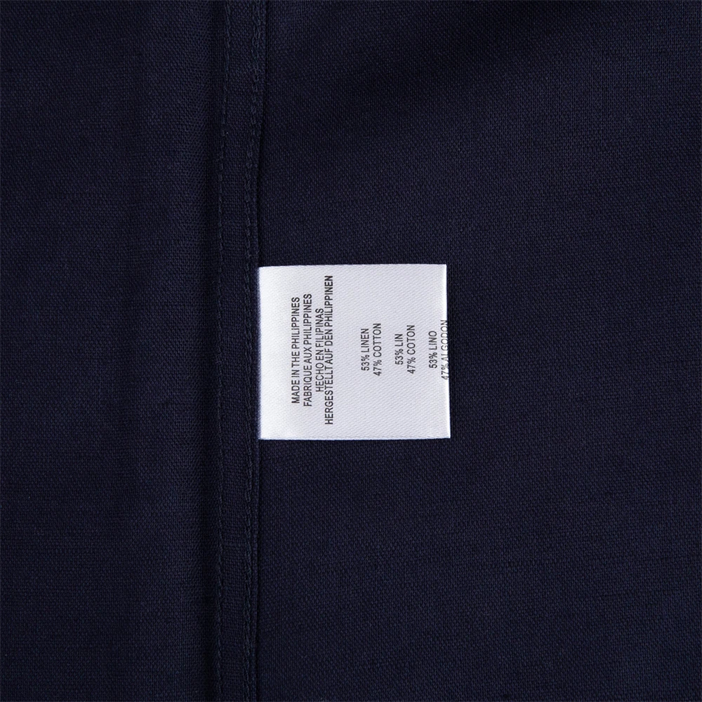 Wholesale custom print pattern comfortable breathable high quality solid color cotton linen shirt for men