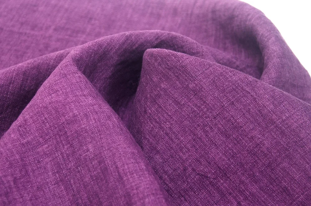 #8513 Sample order stocks linen fabric washed french pure linen yarn dyed linen fabric