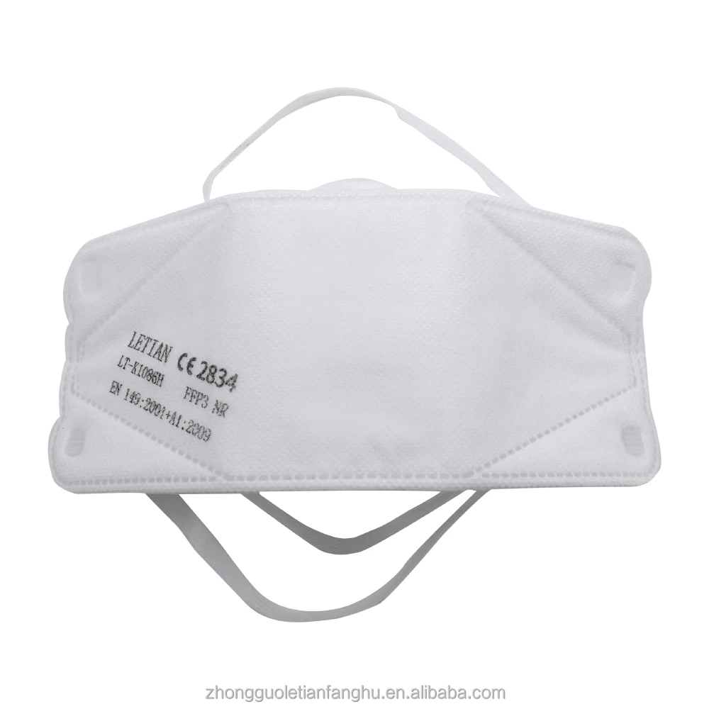 Letian Custom Wholesales Folding 4 Plys Face Masks Ffp3-Masks En 149 Ce Kn95 Disposable Ffp2 Ffp3 Dust Mask