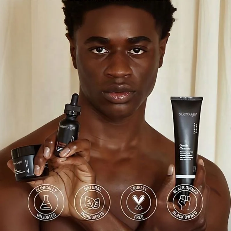 Three Piece Whitening Moisturizing Repair  Moisturizing Cream Lotion Man Face Wash  Men Skin Care Set