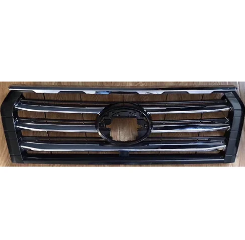 2020 Newest Auto Parts ABS Chromed Sliver Grilles For Land Cruiser Replacement Black Front Grill For Prado FJ150