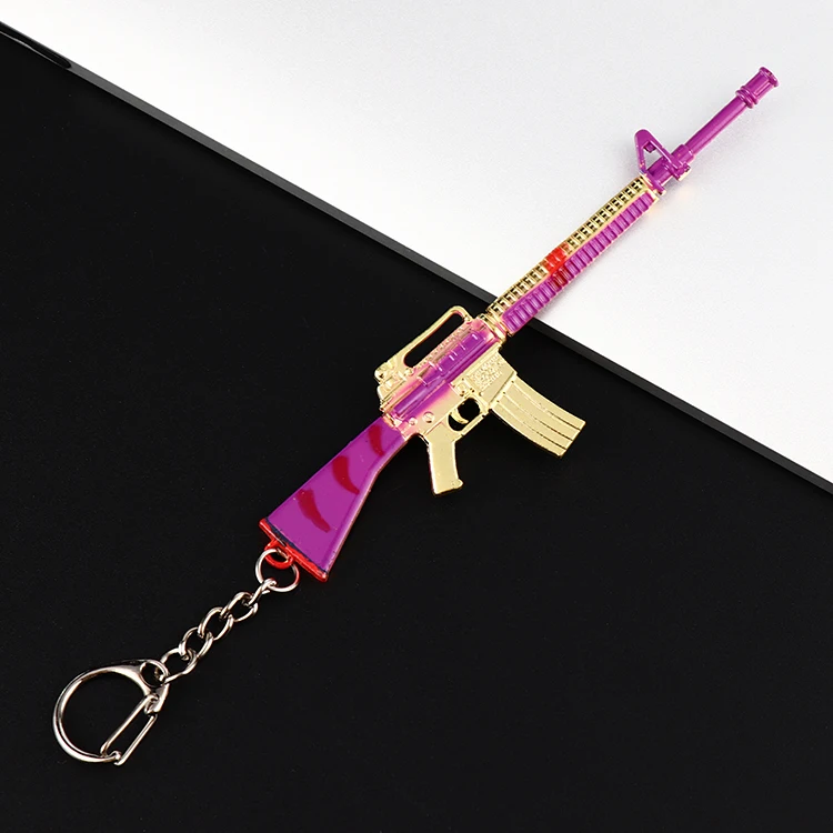 Chicken-eating Toy Jedi survival pendant metal weapon set level 3 head model equipment peace elite pendant