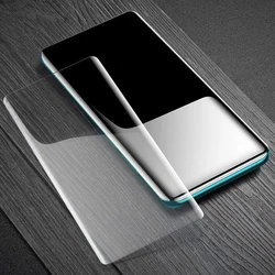 For Samsung S23  Curved Surface UV Full Glue Tempered Film 3D Screen Protector Tempered Glass Lens Film For Samsung S23 Ultra