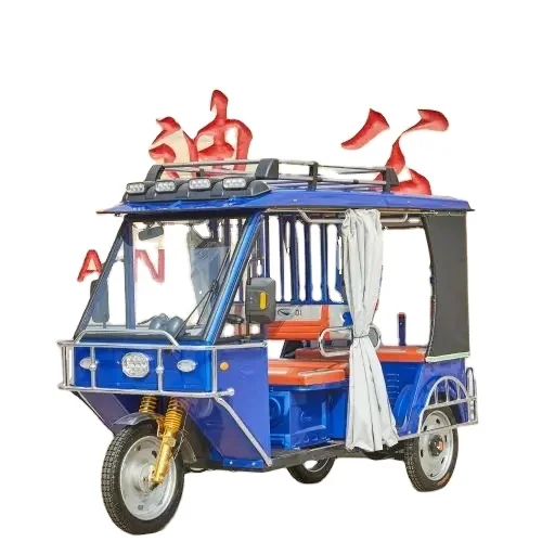 SD-R6  EEC CE  60V 1200W Semi-enclosed 3 wheel adult electric tricycles for passenger