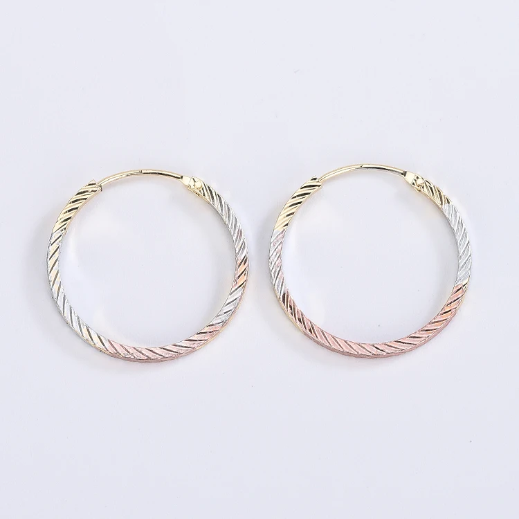 Hot product thread ring earrings three simple color fashion women