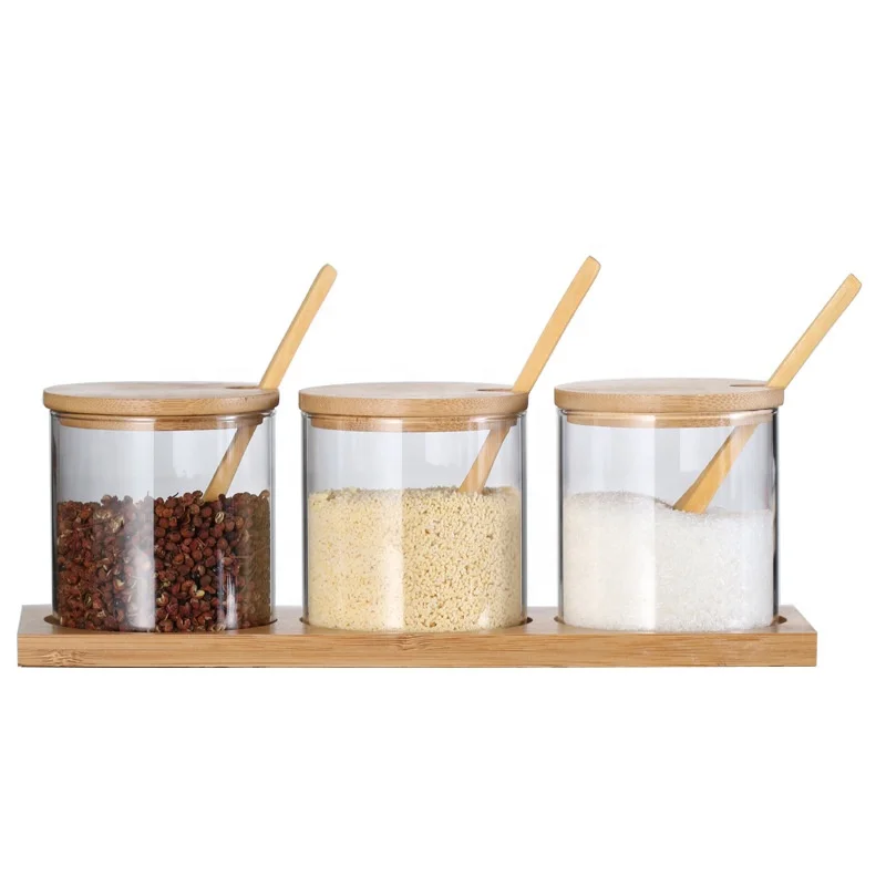 Hot Selling Airtight Container Glass Food Honey Cookie Storage Jar Glas Jar with Cork Lids / Glass Jar