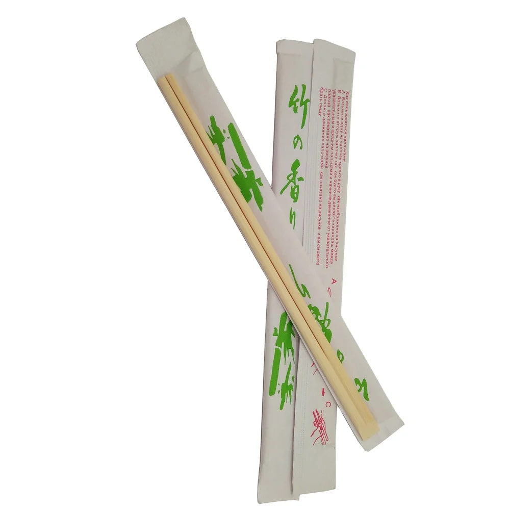 Japanese Restaurant Custom Printed tensoge bamboo chopsticks
