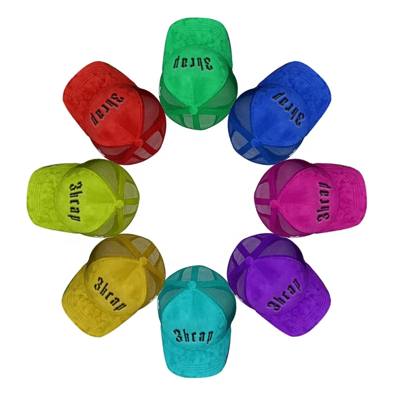 Высокое качество Мужские 5 панель вышивка логотипа бархатная Кепка женщин