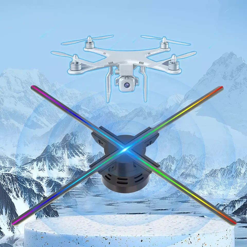 Cloud Mall hologram High resolution 65cm Cloud Control Splicing Wifi Holographic display Led Holograma 3D Hologram Fan