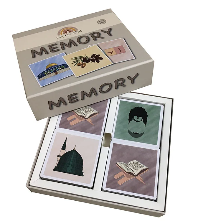 memory match board game cards