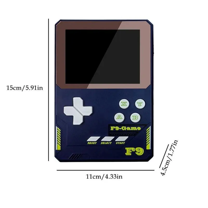 Retro F9 Handheld Game Console Classic 500 in 1 Charging Treasure Video Game Consoles 3.5 Inch Color Screen Retro Game Console