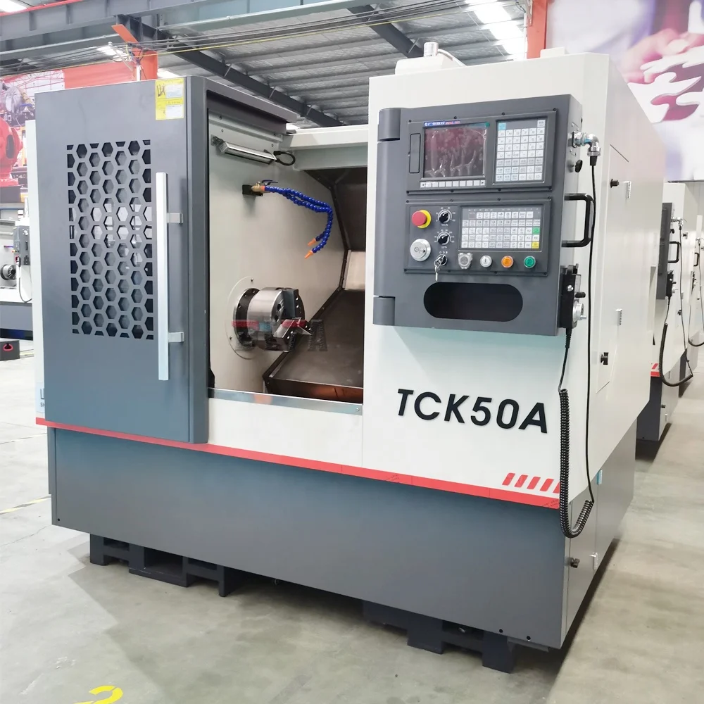 TCK50Ax800 Heavy Duty Lathe Machine CNC Slant Bed Turret CNC Lathe Turning