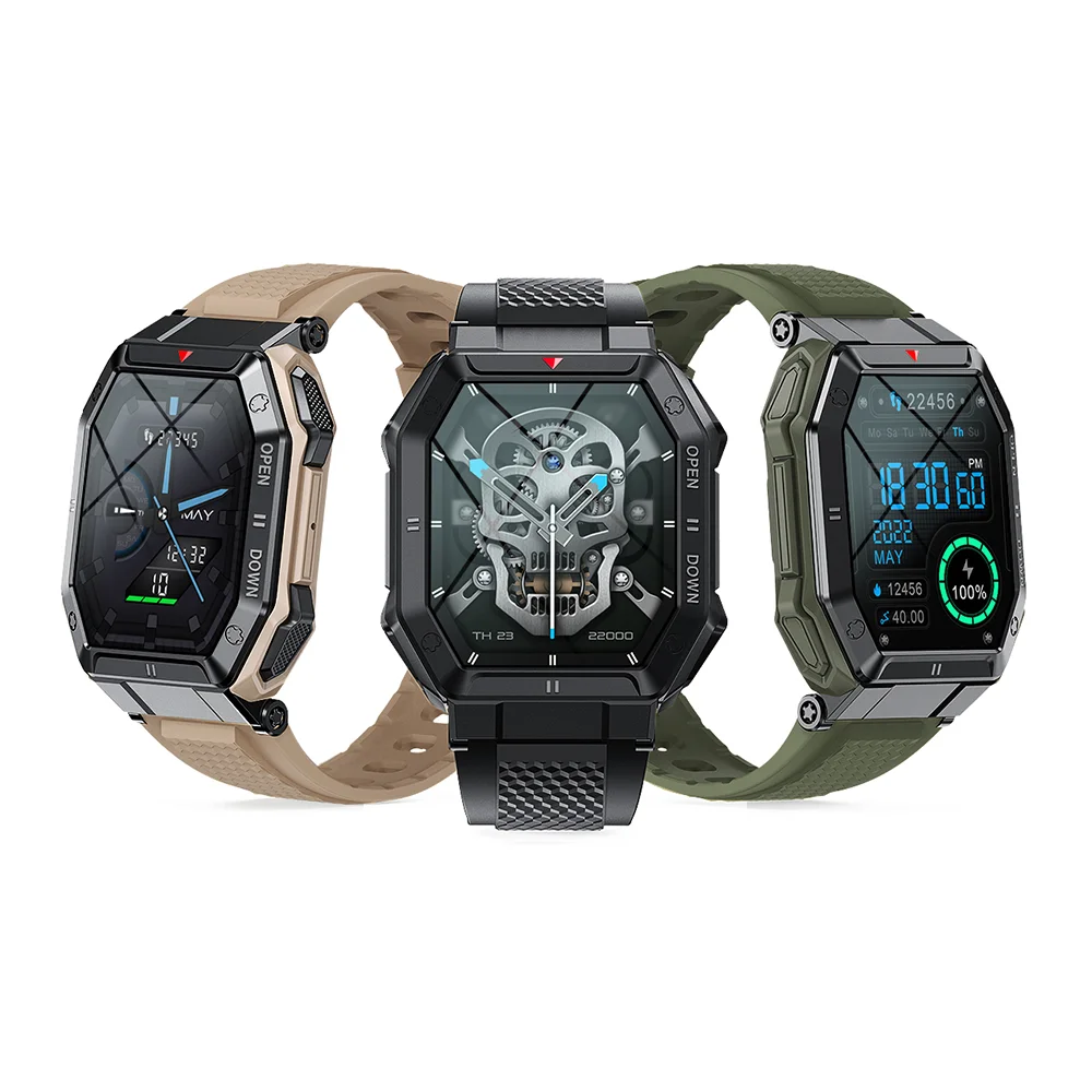 Reloj Inteligente 2022 Smart Watch 1.85inch K55 Heart Rate 350ma Big Battery Outdoor Sport Watches for Man