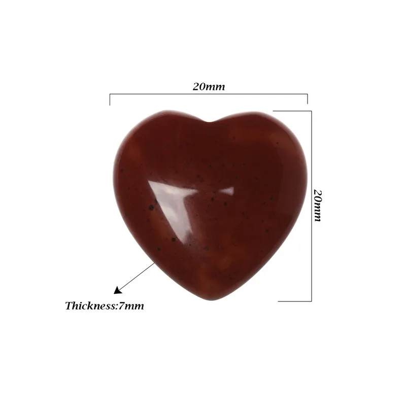 Wholesale Hand Carved Gemstones Natural Crystal heart shape stones for home Decoration