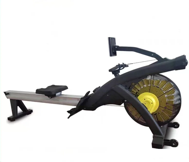 High Quality Commercial  Rowers  Gym Fitness Equipment Air Rower Machine With LCD Monitor Foldable Air Rower