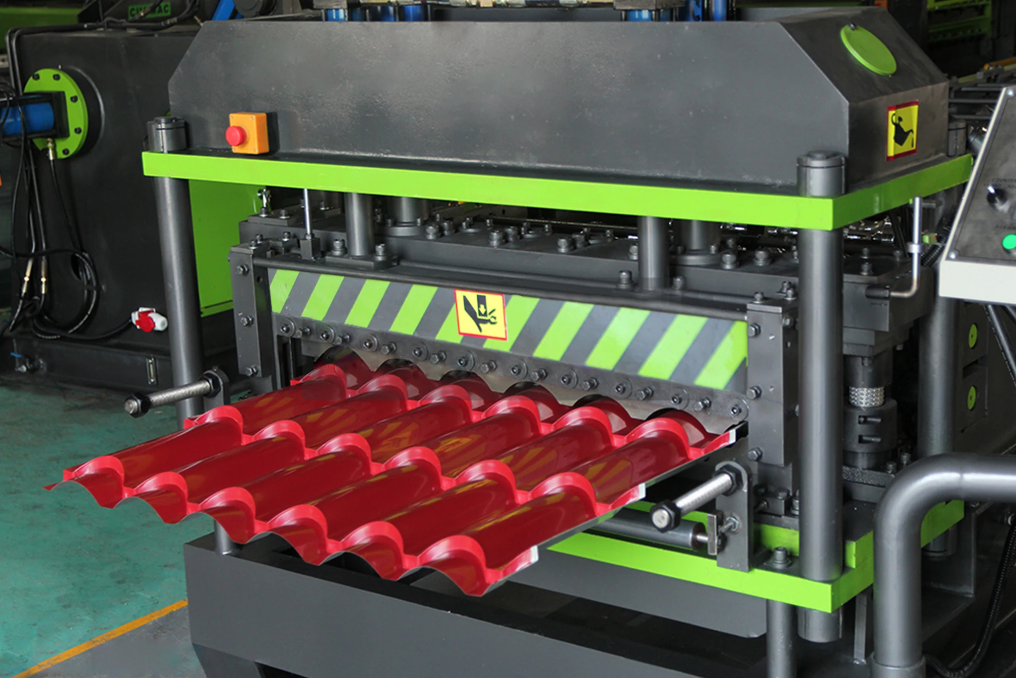 Glazed porcelain roof tiles ceramic tile production line galvanized metal roll forming device