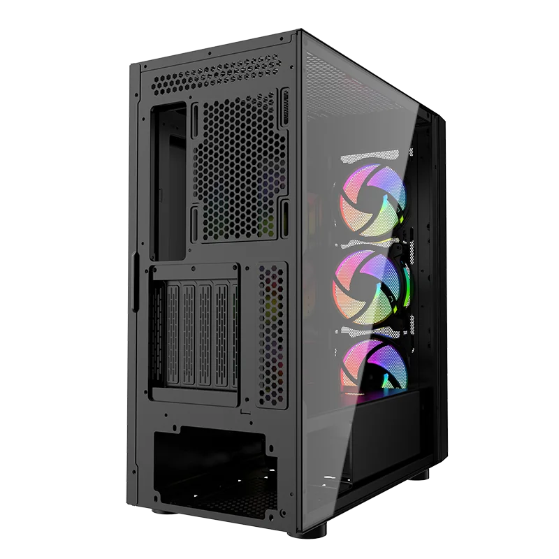 Powercase High Quality pc case Gaming pc cabinet gaming  Acrylic Gaming Computer Towers Case Spcc E-atx   Computer
